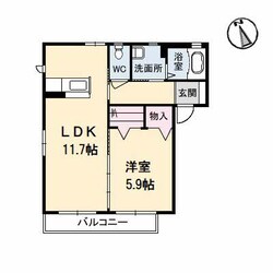 阿波富田駅 徒歩21分 2階の物件間取画像